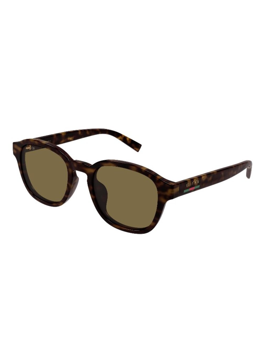 New Gucci Men's Sunglasses Havana Brown Lens Injected Frame GG2109SK 002 53